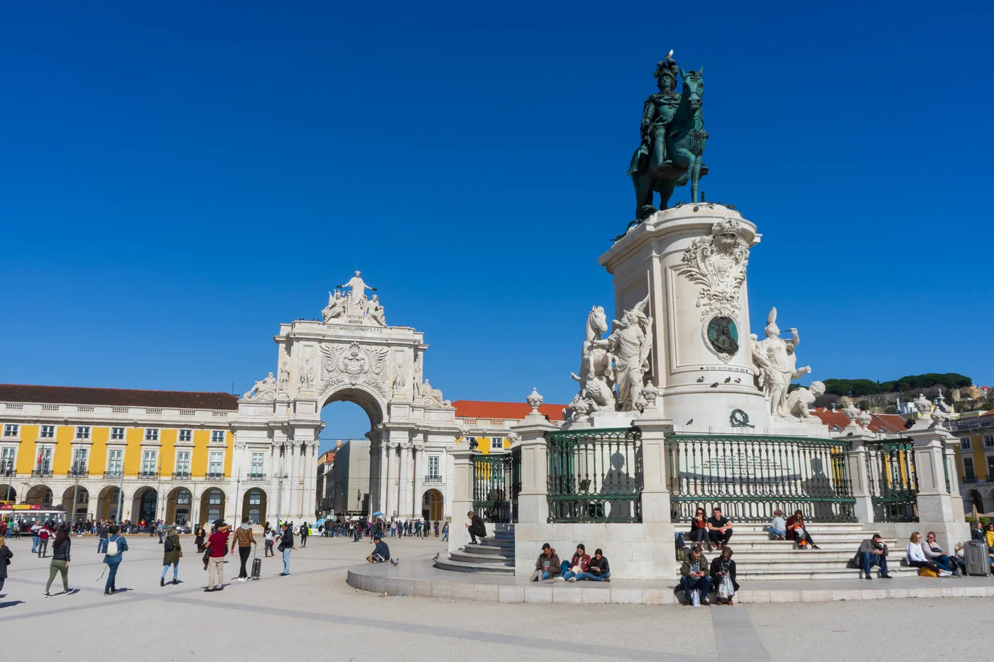 Plein in Lissabon